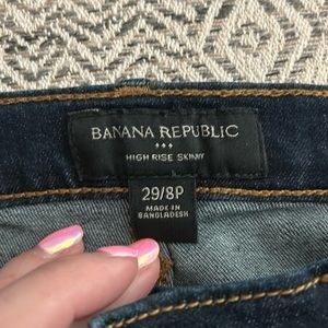 Banana Republic High Rise Skinny Jeans
